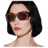 Tom Ford - Brigitta Sunglasses - Rectangular Sunglasses - Dark Havana - Sunglasses - Tom Ford Eyewear