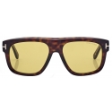 Tom Ford - Icon Geometric Sunglasses - Geometric Sunglasses - Dark Havana - Sunglasses - Tom Ford Eyewear