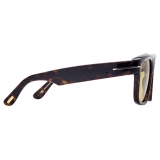 Tom Ford - Icon Geometric Sunglasses - Geometric Sunglasses - Dark Havana - Sunglasses - Tom Ford Eyewear