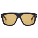 Tom Ford - Icon Geometric Sunglasses - Geometric Sunglasses - Black Brown - Sunglasses - Tom Ford Eyewear