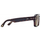 Tom Ford - Icon Navigator Sunglasses - Navigator Sunglasses - Dark Havana - Sunglasses - Tom Ford Eyewear