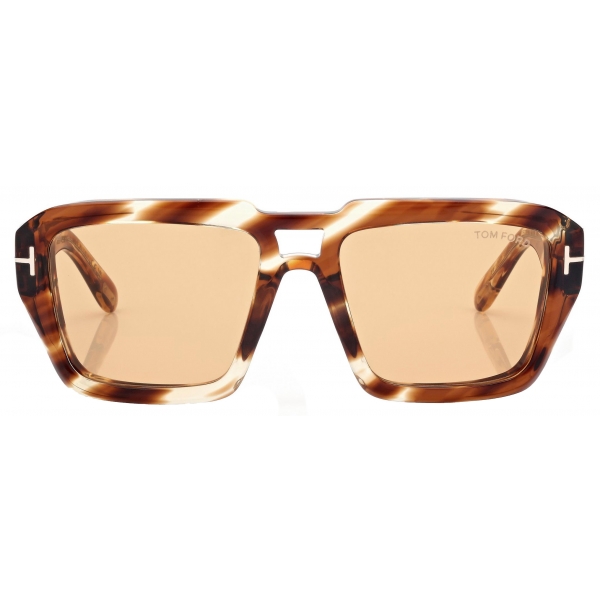 Tom Ford - Icon Navigator Sunglasses - Navigator Sunglasses - Amber Havana - Sunglasses - Tom Ford Eyewear