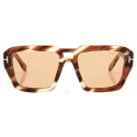 Tom Ford - Occhiali da Sole Icon Navigator - Occhiali da Sole Navigatore - Havana Ambra - Occhiali da Sole - Tom Ford Eyewear
