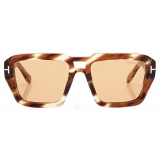 Tom Ford - Icon Navigator Sunglasses - Navigator Sunglasses - Amber Havana - Sunglasses - Tom Ford Eyewear