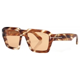 Tom Ford - Icon Navigator Sunglasses - Navigator Sunglasses - Amber Havana - Sunglasses - Tom Ford Eyewear