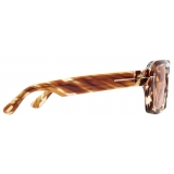 Tom Ford - Icon Navigator Sunglasses - Navigator Sunglasses - Amber Havana - Sunglasses - Tom Ford Eyewear
