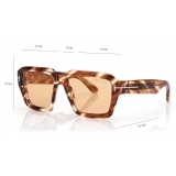 Tom Ford - Icon Navigator Sunglasses - Navigator Sunglasses - Amber Havana - Sunglasses - Tom Ford Eyewear