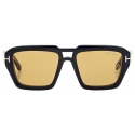 Tom Ford - Icon Navigator Sunglasses - Navigator Sunglasses - Black Brown - Sunglasses - Tom Ford Eyewear