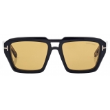 Tom Ford - Icon Navigator Sunglasses - Navigator Sunglasses - Black Brown - Sunglasses - Tom Ford Eyewear