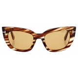 Tom Ford - Athena Sunglasses - Cat Eye Sunglasses - Vintage Havana - Sunglasses - Tom Ford Eyewear