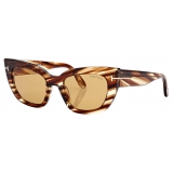 Tom Ford - Athena Sunglasses - Cat Eye Sunglasses - Vintage Havana - Sunglasses - Tom Ford Eyewear