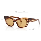 Tom Ford - Athena Sunglasses - Cat Eye Sunglasses - Vintage Havana - Sunglasses - Tom Ford Eyewear