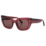 Tom Ford - Athena Sunglasses - Cat Eye Sunglasses - Bordeaux Brown - Sunglasses - Tom Ford Eyewear