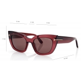 Tom Ford - Athena Sunglasses - Cat Eye Sunglasses - Bordeaux Brown - Sunglasses - Tom Ford Eyewear
