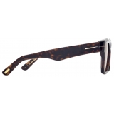 Tom Ford - Occhiali da Sole Icon Square - Occhiali da Sole Squadrati - Havana Scuro - Occhiali da Sole - Tom Ford Eyewear