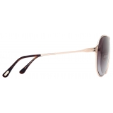 Tom Ford - Gaia Sunglasses - Pilot Sunglasses - Rose Gold - Sunglasses - Tom Ford Eyewear
