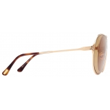 Tom Ford - Gaia Sunglasses - Pilot Sunglasses - Brown - Sunglasses - Tom Ford Eyewear