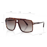 Tom Ford - Occhiali da Sole Kemp - Occhiali da Sole Navigatore - Havana Sfumato - Occhiali da Sole - Tom Ford Eyewear