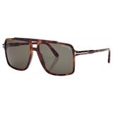 Tom Ford - Kemp Sunglasses - Navigator Sunglasses - Blonde Havana - Sunglasses - Tom Ford Eyewear