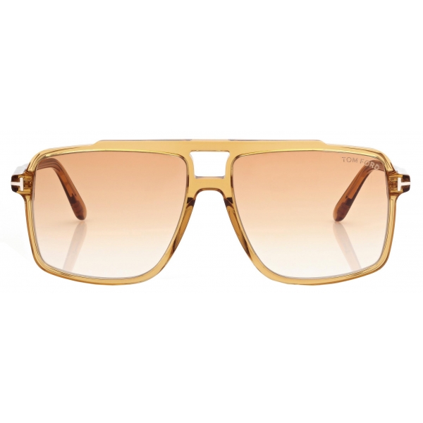 Tom Ford - Kemp Sunglasses - Navigator Sunglasses - Shiny Yellow - Sunglasses - Tom Ford Eyewear