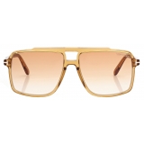 Tom Ford - Kemp Sunglasses - Navigator Sunglasses - Shiny Yellow - Sunglasses - Tom Ford Eyewear