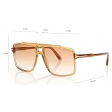 Tom Ford - Kemp Sunglasses - Navigator Sunglasses - Shiny Yellow - Sunglasses - Tom Ford Eyewear