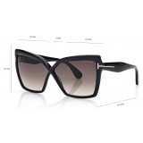 Tom Ford - Fiore Sunglasses - Butterfly Sunglasses - Black - Sunglasses - Tom Ford Eyewear