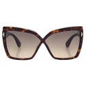 Tom Ford - Fiore Sunglasses - Butterfly Sunglasses - Gradient Havana - Sunglasses - Tom Ford Eyewear