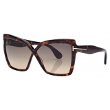 Tom Ford - Fiore Sunglasses - Butterfly Sunglasses - Gradient Havana - Sunglasses - Tom Ford Eyewear