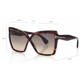 Tom Ford - Fiore Sunglasses - Butterfly Sunglasses - Gradient Havana - Sunglasses - Tom Ford Eyewear