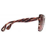 Tom Ford - Occhiali da Sole Fiore - Occhiali da Sole a Farfalla - Havana Rosso Marrone - Occhiali da Sole - Tom Ford Eyewear