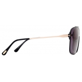 Tom Ford - Occhiali da Sole Zappa - Occhiali da Sole Pilota - Nero - Occhiali da Sole - Tom Ford Eyewear