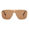 Tom Ford - Occhiali da Sole Zappa - Occhiali da Sole Pilota - Marrone - Occhiali da Sole - Tom Ford Eyewear