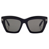 Tom Ford - Occhiali da Sole Luna Polarizzati - Occhiali da Sole a Farfalla - Nero - Occhiali da Sole - Tom Ford Eyewear