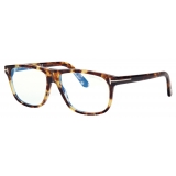 Tom Ford - Occhiali da Vista Blue Block Pilota - Havana Chiaro - Occhiali da Vista - Tom Ford Eyewear