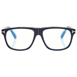Tom Ford - Occhiali da Vista Blue Block Pilota - Blu - Occhiali da Vista - Tom Ford Eyewear