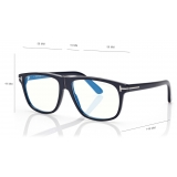 Tom Ford - Occhiali da Vista Blue Block Pilota - Blu - Occhiali da Vista - Tom Ford Eyewear