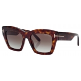 Tom Ford - Occhiali da Sole Luna - Occhiali da Sole a Farfalla - Havana Sfumato - Occhiali da Sole - Tom Ford Eyewear