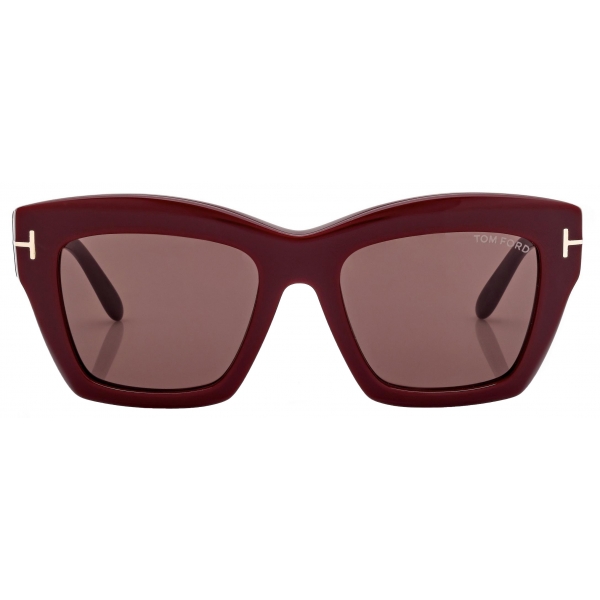 Tom Ford - Luna Sunglasses - Butterfly Sunglasses - Shiny Bordeaux Brown - Sunglasses - Tom Ford Eyewear