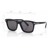 Tom Ford - Occhiali da Sole Polarizzati Barron - Occhiali da Sole Squadrati - Nero - Occhiali da Sole - Tom Ford Eyewear