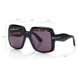 Tom Ford - Occhiali da Sole Aurora - Occhiali da Sole a Farfalla - Nero - Occhiali da Sole - Tom Ford Eyewear