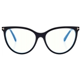 Tom Ford - Occhiali da Vista Blue Block Cat Eye - Nero - Occhiali da Vista - Tom Ford Eyewear