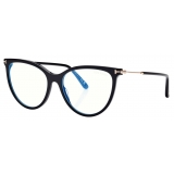 Tom Ford - Occhiali da Vista Blue Block Cat Eye - Nero - Occhiali da Vista - Tom Ford Eyewear