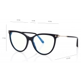 Tom Ford - Occhiali da Vista Blue Block Cat Eye - Nero - Occhiali da Vista - Tom Ford Eyewear
