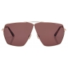 Tom Ford - Stella Sunglasses - Geometric Sunglasses - Rose gold Brown - Sunglasses - Tom Ford Eyewear
