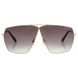 Tom Ford - Occhiali da Sole Stella - Occhiali da Sole Geometrico - Oro Profondo Fumo - Occhiali da Sole - Tom Ford Eyewear