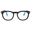 Tom Ford - Occhiali da Vista Blue Block Rotondi - Nero - Occhiali da Vista - Tom Ford Eyewear