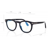 Tom Ford - Occhiali da Vista Blue Block Rotondi - Nero - Occhiali da Vista - Tom Ford Eyewear