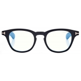 Tom Ford - Occhiali da Vista Blue Block Rotondi - Nero - Occhiali da Vista - Tom Ford Eyewear