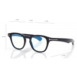 Tom Ford - Occhiali da Vista Blue Block Rotondi - Nero - Occhiali da Vista - Tom Ford Eyewear